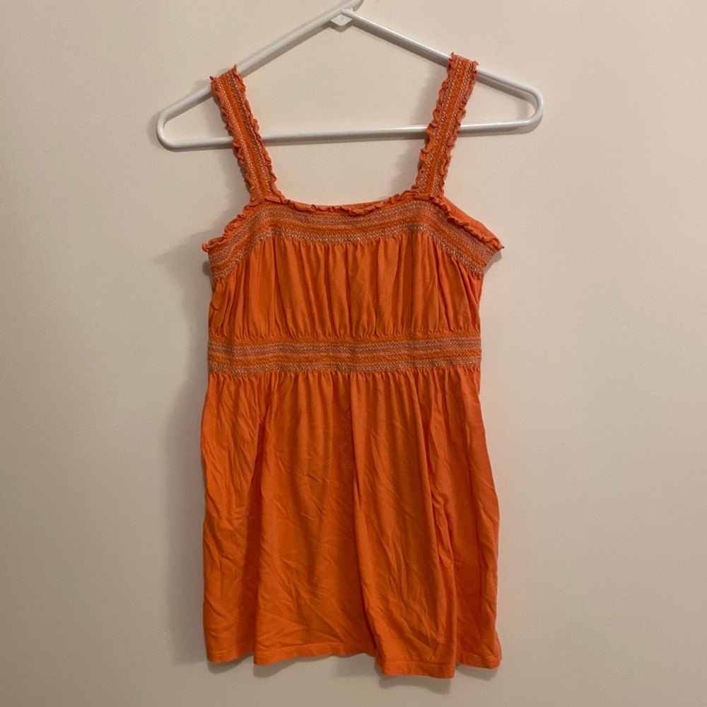 Motherhood, maternity size M orange, top with straps